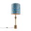 Stolní-lampa-bronzová-s sametovým-stínítkem-s motýlím-vzorem-40-cm---Diverso