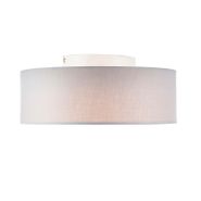 Plafonnier-gris-30-cm-avec-LED---Drum-LED