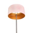 Golvlampa-stål-med-rosa-skärm-50-cm---Simplo