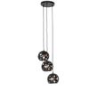 Suspension-industrielle-noire-ronde-3-lumières---Bobby