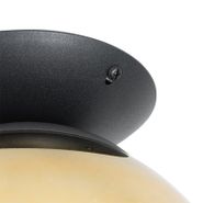 Art-Deco-Ceiling-Light-Black-with-Gold-Glass---Pallon