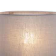 Applique-moderna-in-acciaio-con-paralume-in-cotone-grigio---Stacca