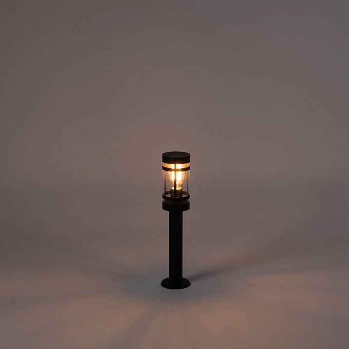 Lampă inteligentă de exterior neagră 50 cm IP44 cu Wi-Fi ST64 - Gleam