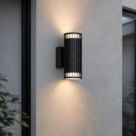 Design Outdoor Wall Light Black 2-Light IP44 - Boris