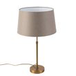 Stolná-lampa-bronzová-s-tienidlom-z-ľanu-taupe-35-cm---Parte