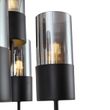 Lustre-moderne-noir-avec-verre-fumé-9-lumières---Laura