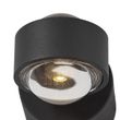 Dizajnové-nástenné-svietidlo-čierne-vrátane-LED-IP44---Lens