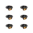 Set-de-6-spoturi-încastrate-Gunmetal-GU10-35mm-Rotunde-Înclinabile---Installa
