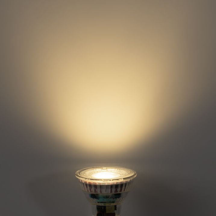 Lampadina LED GU10 50mm dimmerabile trasparente 2,5W 450 lm 3000K