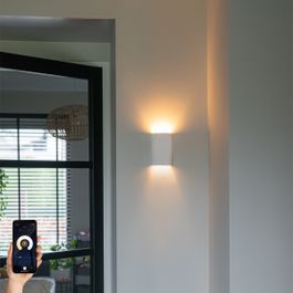 Lampada da parete smart bianca rotonda con Zigbee G9 - Colja Novo