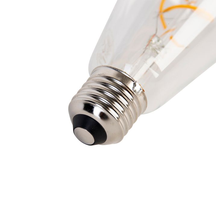 E27 LED pære Spiral Glødetråd ST64 5W 400lm 2200K