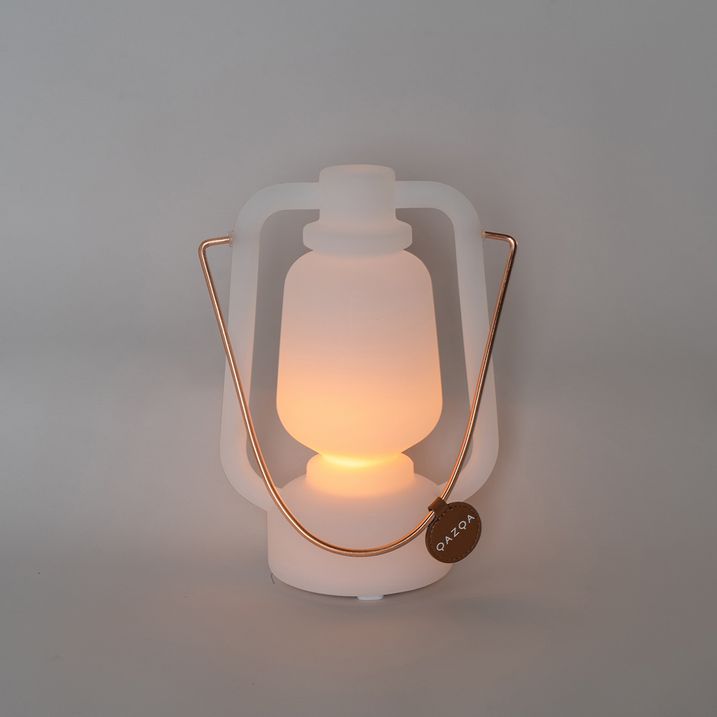 Asztali lámpa újratölthető 22 cm IP44 fehér - Storm Mini