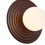 Retro-stenska-svetilka-rjava-z-opalno-okroglo-20-cm-IP44---Lila