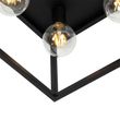 Plafoniera-industriale-nera-40-cm-4-luci---Cage