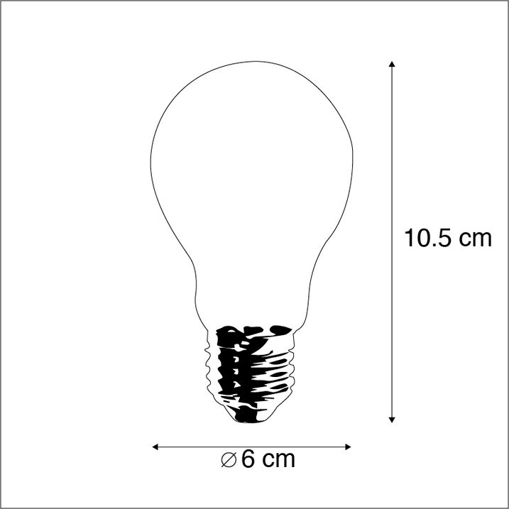 Sada 5 stmívatelných LED žárovek E27 A60 5W 470lm 2700K