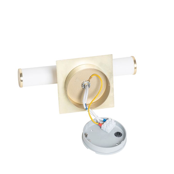 Inteligentna lampa ścienna łazienkowa złota IP44 2-źródła światła z Zigbee G9 - Bath
