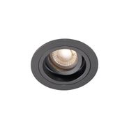 Moderné-zabudované-bodové-svetlo-tmavosivé-GU10-50-mm-okrúhle-výkyvné---Chuck