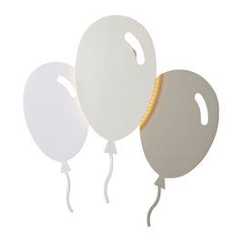 Kinder-wandlamp-wit-met-beige-incl.-LED-3-staps-dimbaar---Balloon