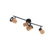 Takspotlight-svart-med-kork-skjerm-4-lys-justerbar---Corky