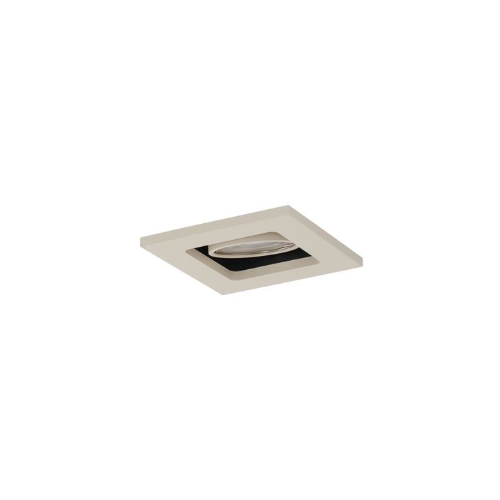 Moderno ugradno reflektorsko svjetlo bež GU10 50 mm okretno i nagibno - Qure