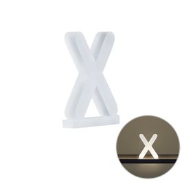 Plastično slovo X za zidnu lampu Letterbox