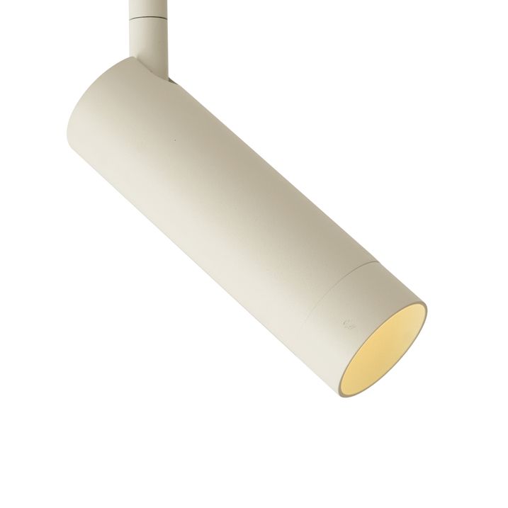 Modern Spotlight Beige with White for Track System 1-Phase GU10 35mm - Slimline Uzzy
