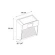 Wandlamp-zwart-incl.-LED-IP54-met-bewegingssensor-Solar---Border
