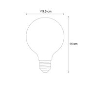 Smart-E27-Dimmbar-LED-Glühbirne-G95-Rauchglas-4.9W-150lm-1800K