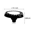 Set-mit-5-dimmbaren-GU10-LED-Lampen-AR111-8W-700lm-2700K