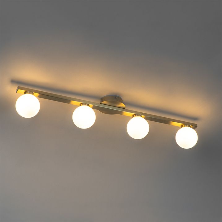 Modern Ceiling Light Brass IP44 4-Light - Cederic