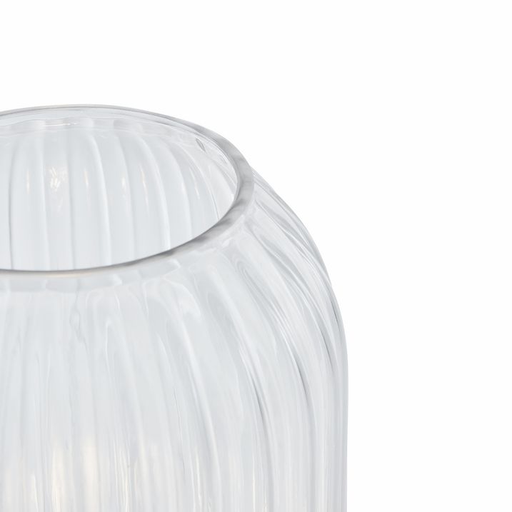 Stojaca lampa v štýle Art Deco mosadz s priehľadným sklom - Rid