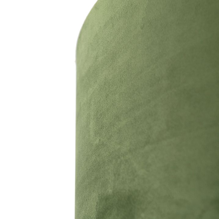 Abat-jour en velours vert 50/50/25 avec intérieur doré
