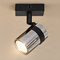 Modern Spotlight Black with Smoke Glass Rotatable and Tiltable - Gianni