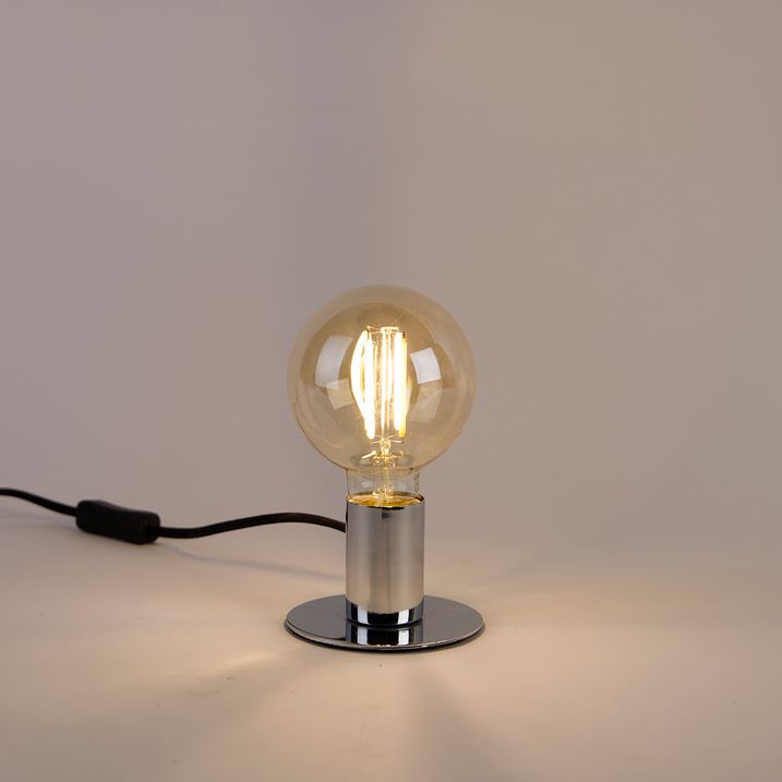 Set di 3 lampadine LED intelligenti E27 dimmerabili con luce calda G95 Goldline 7W 806lm 1800K - 3000K