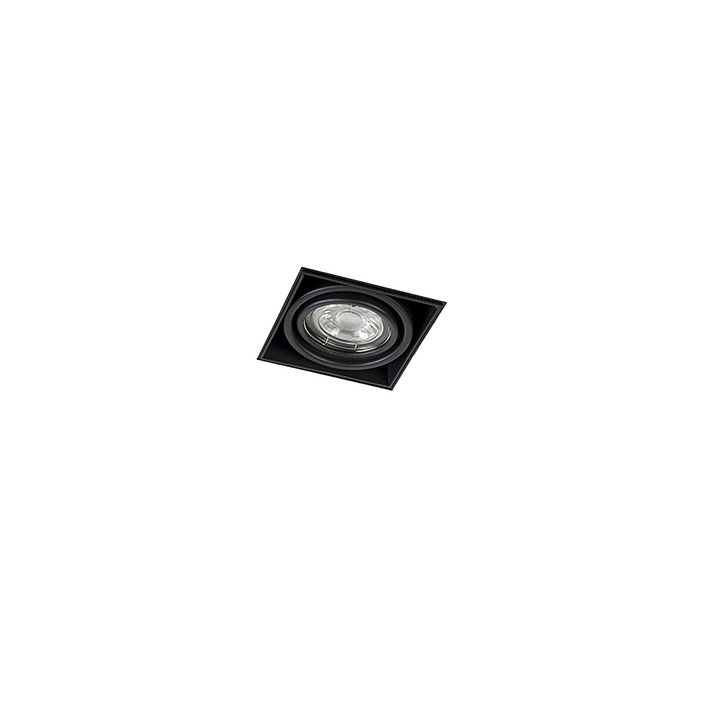 Recessed Spotlight Black GU10 Rotatable and Tiltable Trimless - Oneon