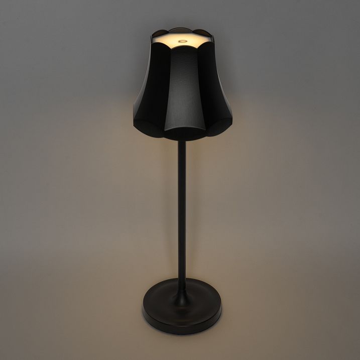 Candeeiro de mesa retro preto recarregável IP44 - Granny