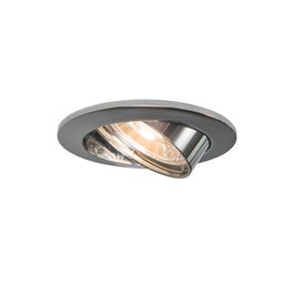 Modern Recessed Spotlight Chrome Tiltable - Edu