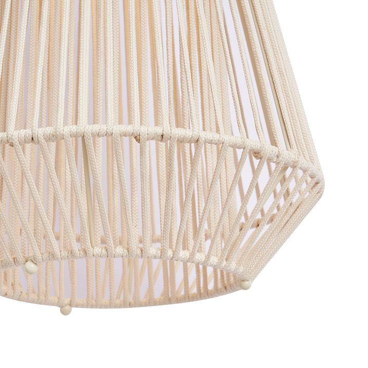 Bohemisk bordslampa beige inkl. LED 3-stegs dimbar IP54 solcellsladdningsbar - Duca
