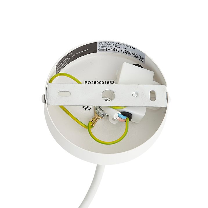 Design hanglamp wit GU10 50mm IP44 - Tuba