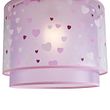 Taklampa-för-barn-rosa-med-hjärtan---Harrie-in-Love