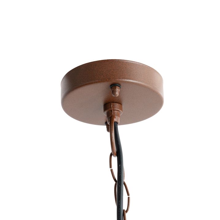 Lampada a sospensione industriale marrone ruggine IP44 - Shell