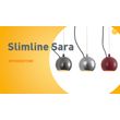 Design-pendellampa-röd-för-1-fas-skensystem---Slimline-Sara
