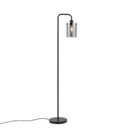 Design-vloerlamp-zwart-met-smoke-glas---Domo