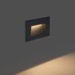 Set-di-6-lampade-da-parete-ad-incasso-moderne-nere-11,5-cm-LED-incluso-IP65---Trem