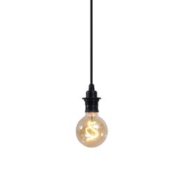 Candeeiro de teto exterior preto IP44 - Cava