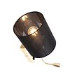 Art-Deco-vägglampa-svart-med-svart-bomullslampa---Stacca