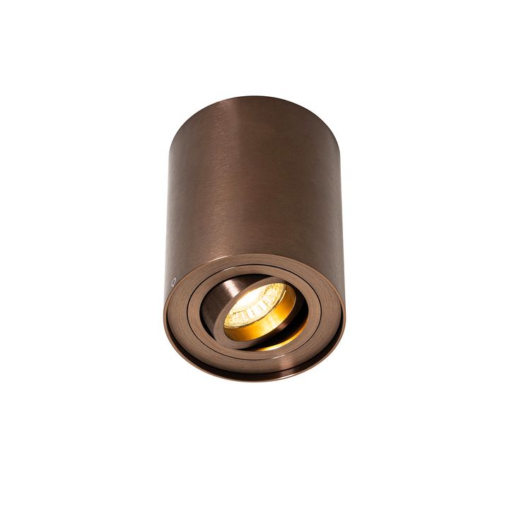 Pametni stropni reflektor temno bronast vrtljiv in nagiben vklj. Wifi GU10 50mm - Rondoo Up