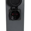 Soketli-80-cm-koyu-gri-dış-mekan-lambası-IP44---Malios