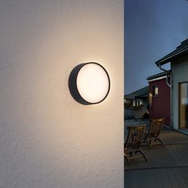 Moderne Außenwandleuchte Schwarz inkl. LED IP65 - Dop