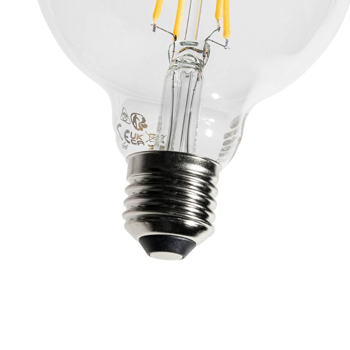 Lampadina LED dimmerabile E27 G95 5W 450lm 3000K